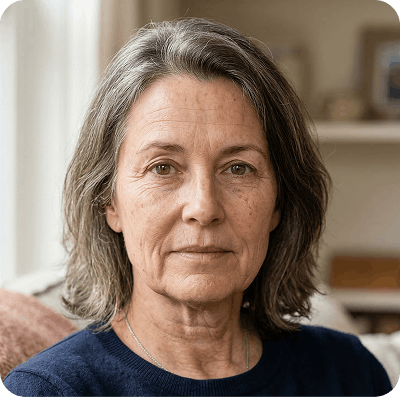 Woman with skin changes