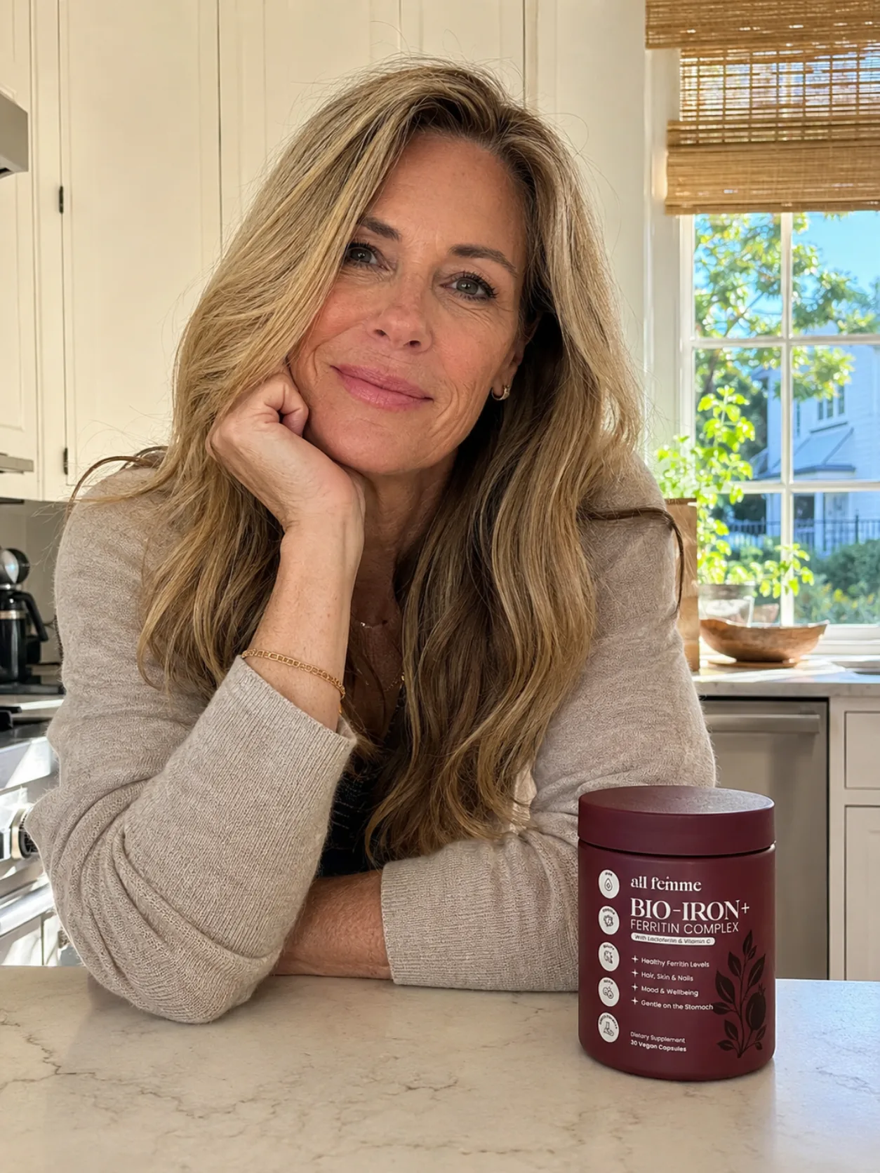 Sandra K. with her Bio-Iron+ jar