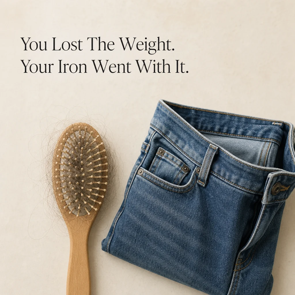 You lost the weight, your iron went with it
