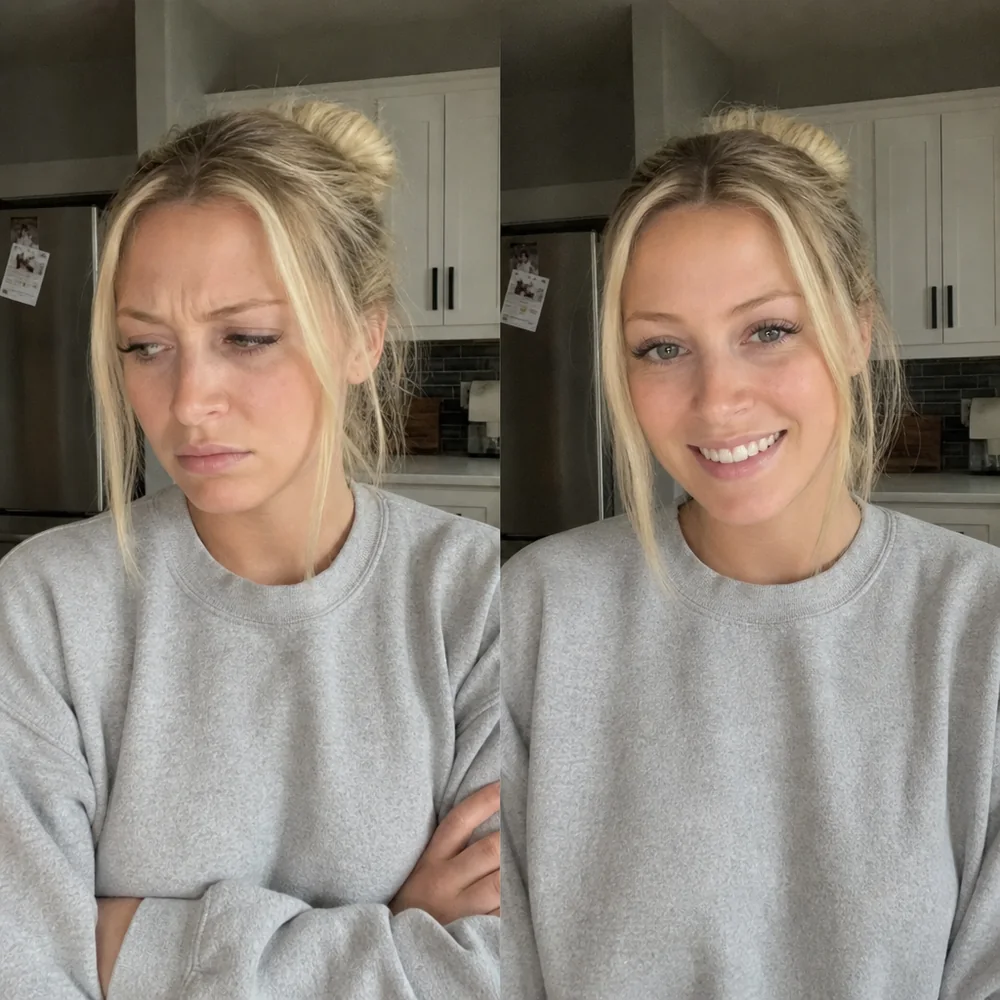Roxanne, pH strip before and after Flora+