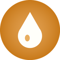 Water drop symbolizing moisture support