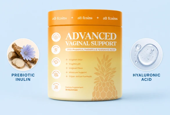 Prebiotic inulin and hyaluronic acid