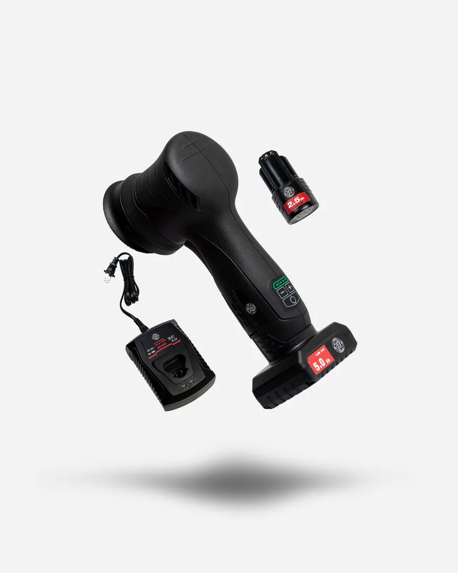 Adam's Cordless 12mm Swirl Killer Polisher with batteries and charger