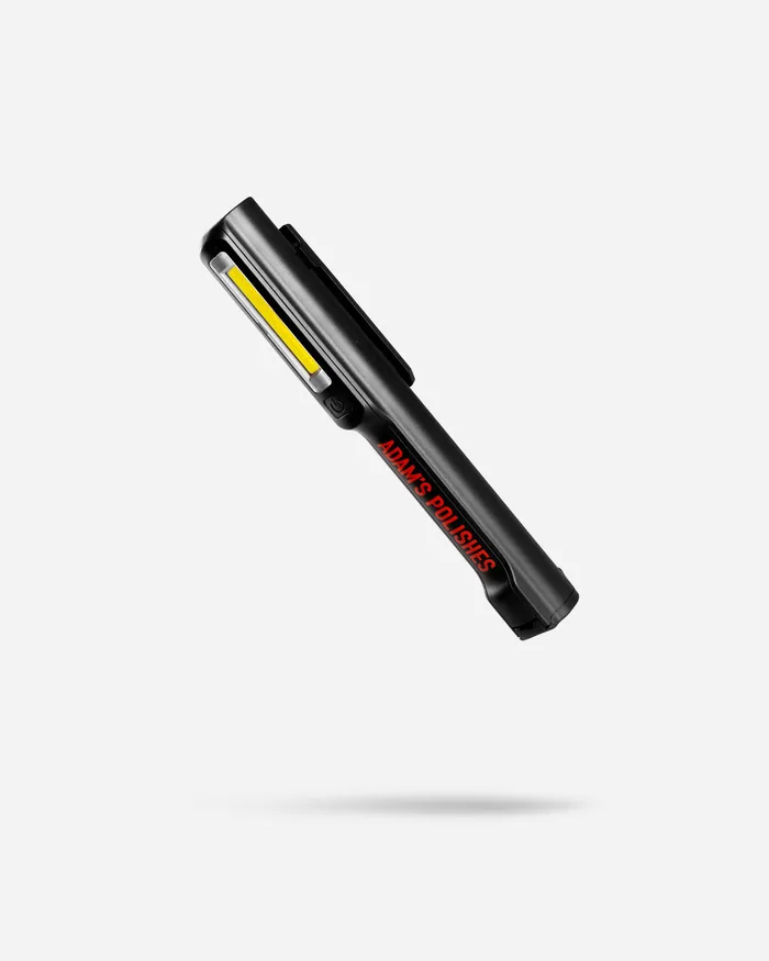 Adam's Swirl Finder Flashlight, a compact handheld light sold for finding paint defects