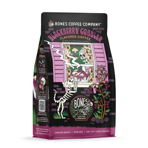 Bones Coffee Blackberry Cobbler 12 ounce bag