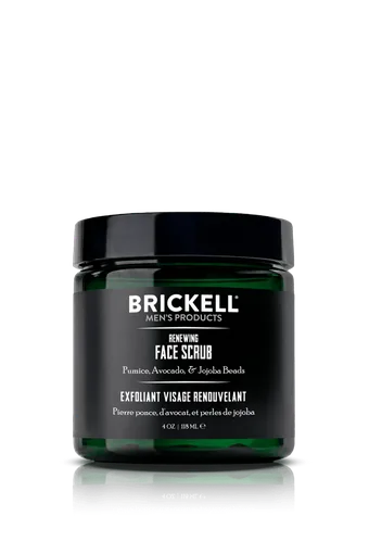 Brickell Renewing Face Scrub tube