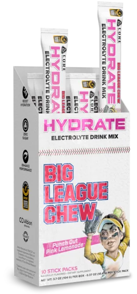 Punch Out Pink Lemonade stick pack box