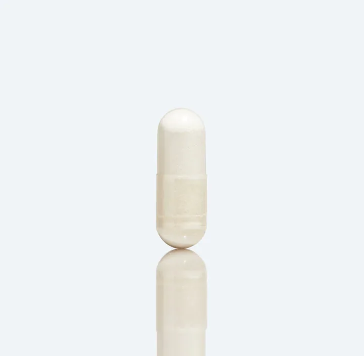 Close up of a single Basis capsule.