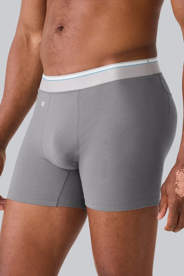 Side view of the AIRKNITx Cotton boxer brief on a model