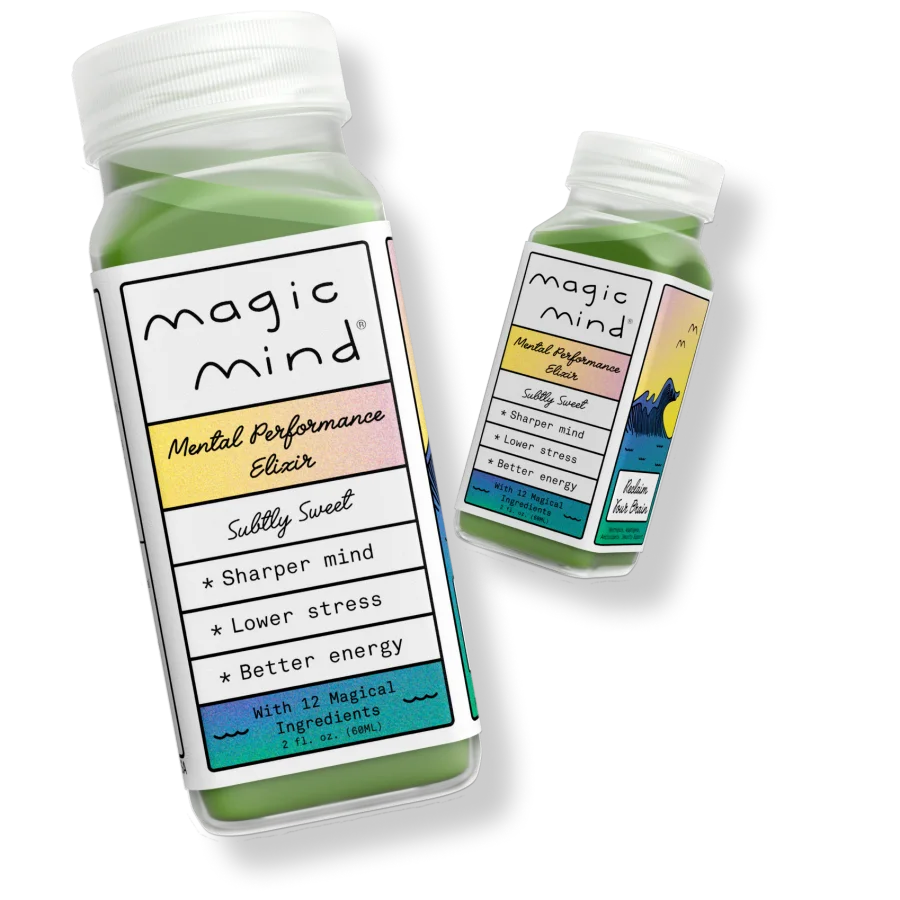 Magic Mind Mental Performance Shot, two bottles