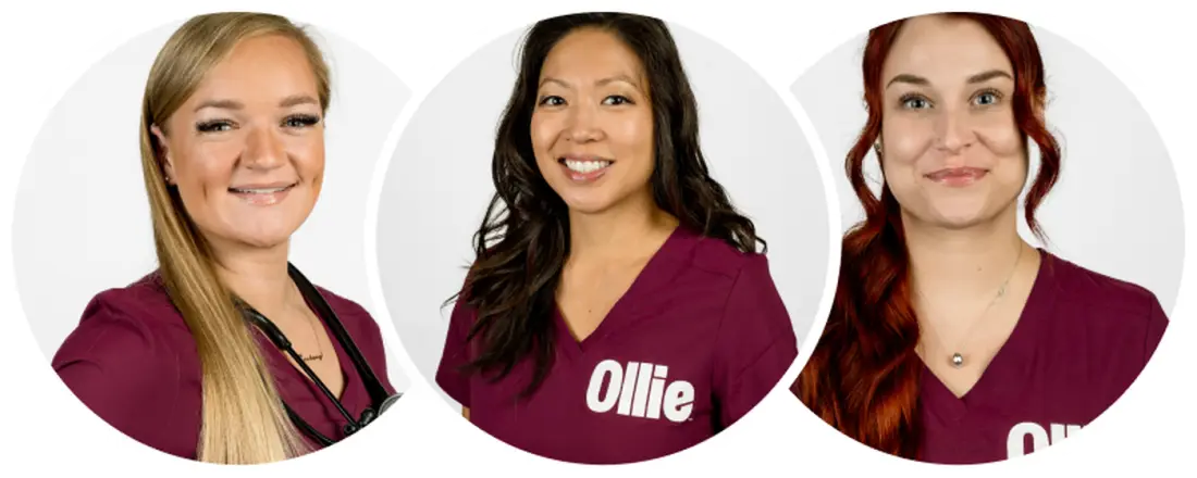 Three members of the Ollie Health Team