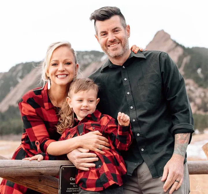 Autumn and Chas Smith, co-founders of Paleovalley, with their son