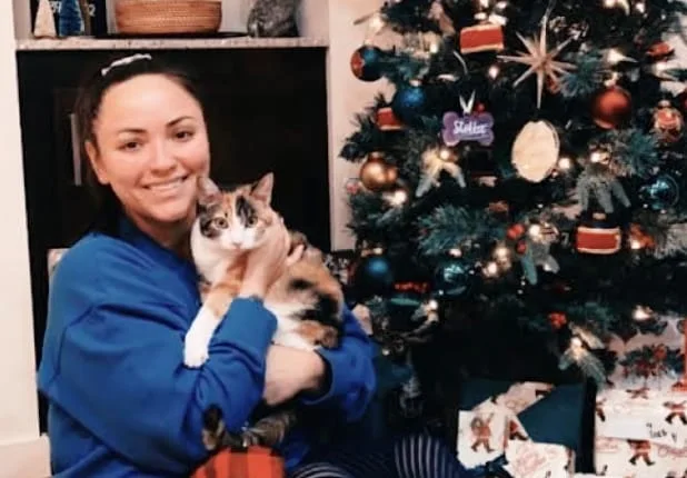 Lexie with her cat Cora