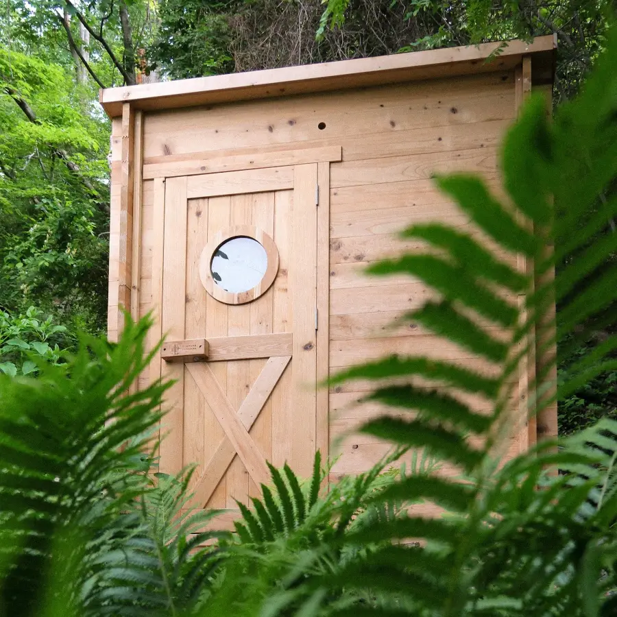 Garden outdoor sauna, eight person