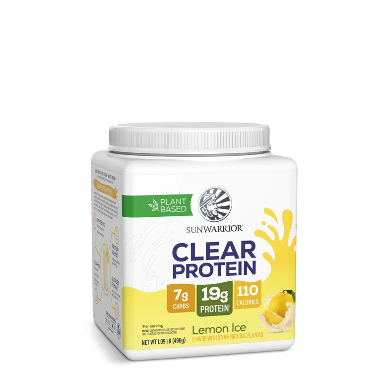 Sunwarrior Clear Protein Lemon Ice tub