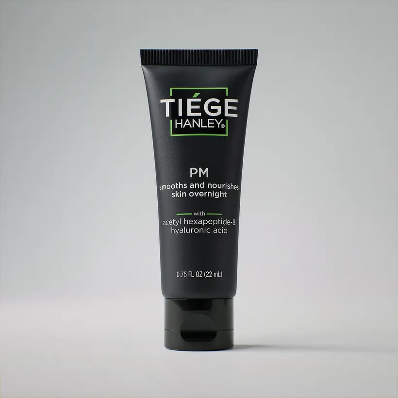 PM night moisturizer tube front label