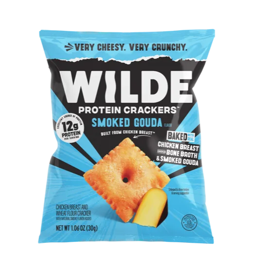 WILDE Smoked Gouda Protein Crackers bag